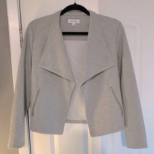 Calvin Klein Heather Grey Cardigan/Blazer Jacket
